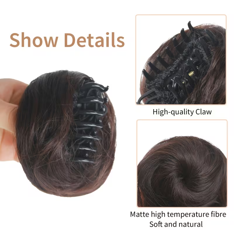 Klauwclip Synthetisch Haar Kno - Claw Clip Messy Bun Hair Piece recensie en prijs
