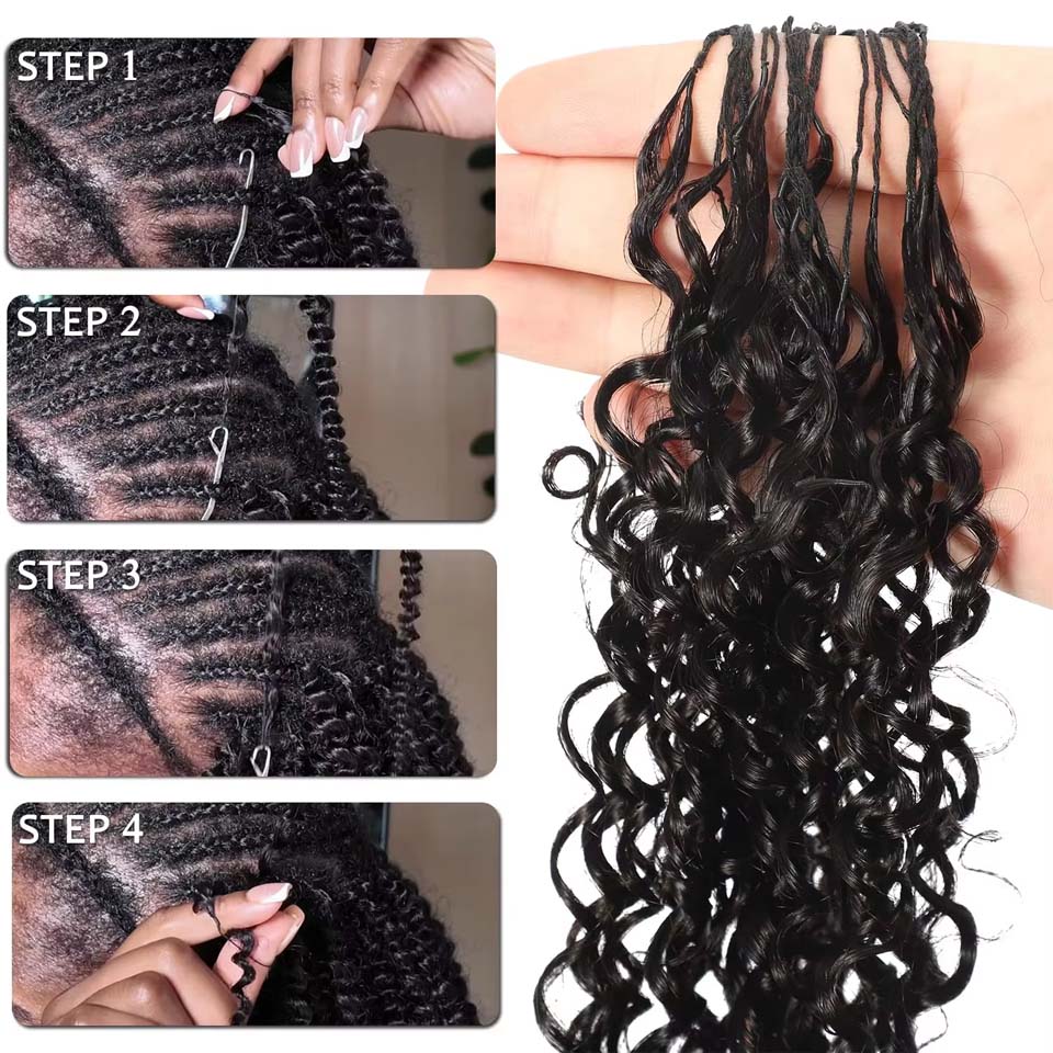 12A Birmees krullend haar, geh - Invisible Tape In Extensions Real Hair recensie en prijs