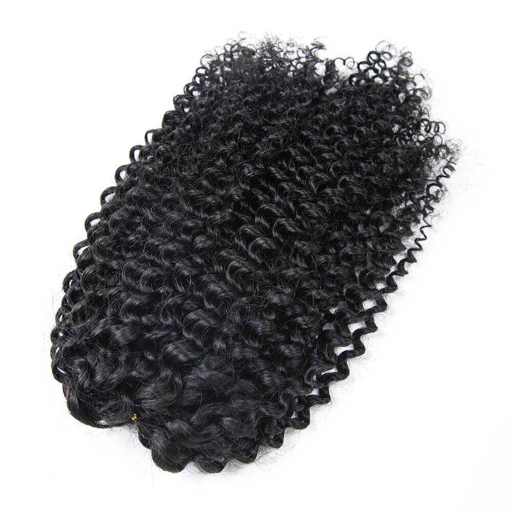 Jerry Curly, natuurlijk zwart, - Hair Bundles recensie en prijs