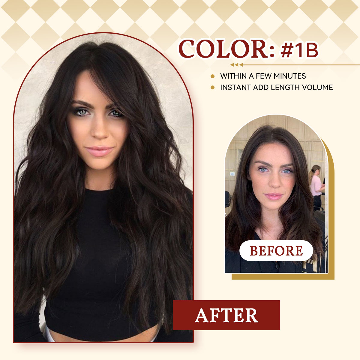 12A Natuurlijke Golf Clip Ins  - Seamless Clip In Hair Extensions Human Hair recensie en prijs