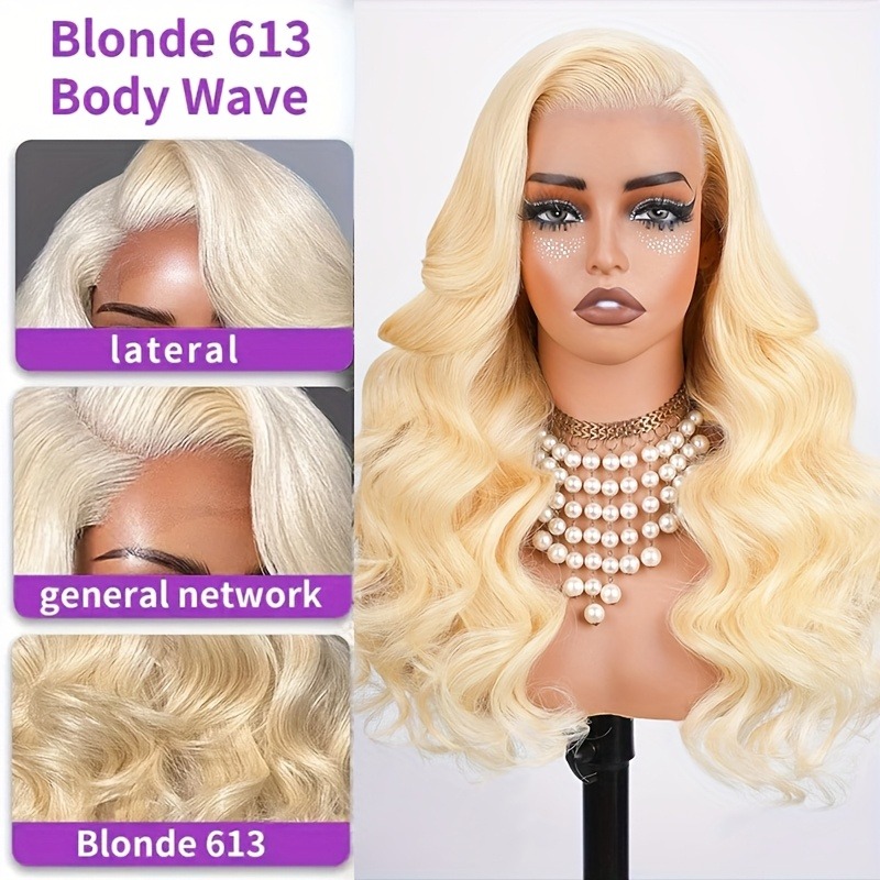 613 Kantpruik van echt haar 13 - 613 Blonde Body Wave Lace Front Wig recensie en prijs