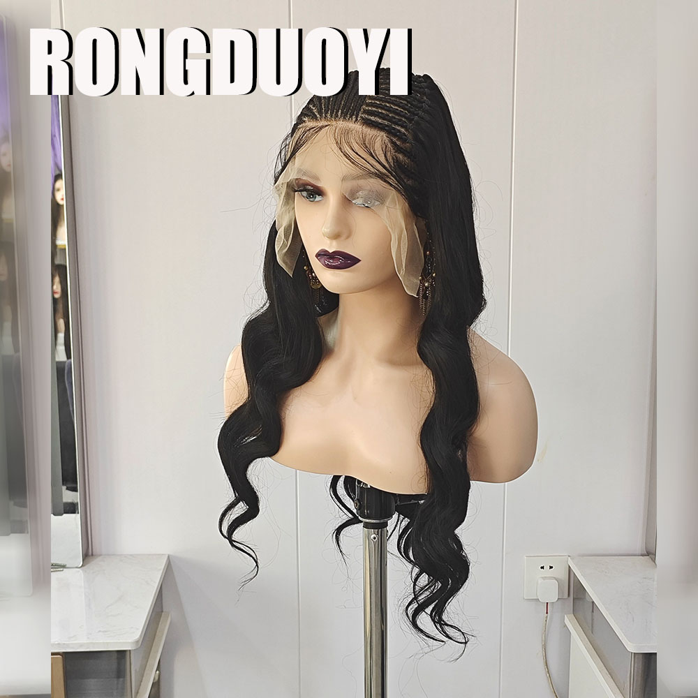 RONGDUOYI Zwart Gevlochten Gol - Synthetic Braided Wigs For Black Women recensie en prijs