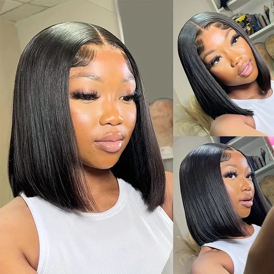 Bobpruik van echt haar, kort e - Glueless Wear And Go Human Hair Wig recensie en prijs