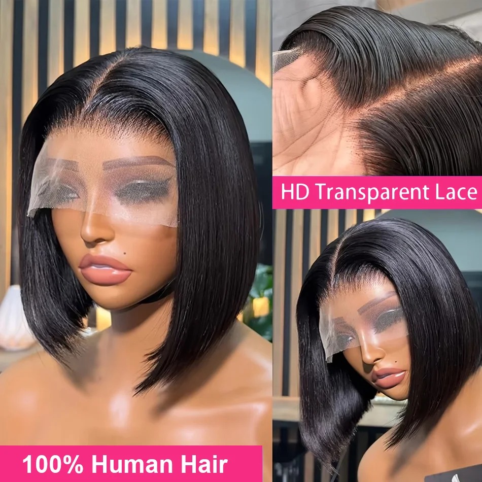 Bobpruik van echt haar, kort e - Glueless Wear And Go Human Hair Wig recensie en prijs